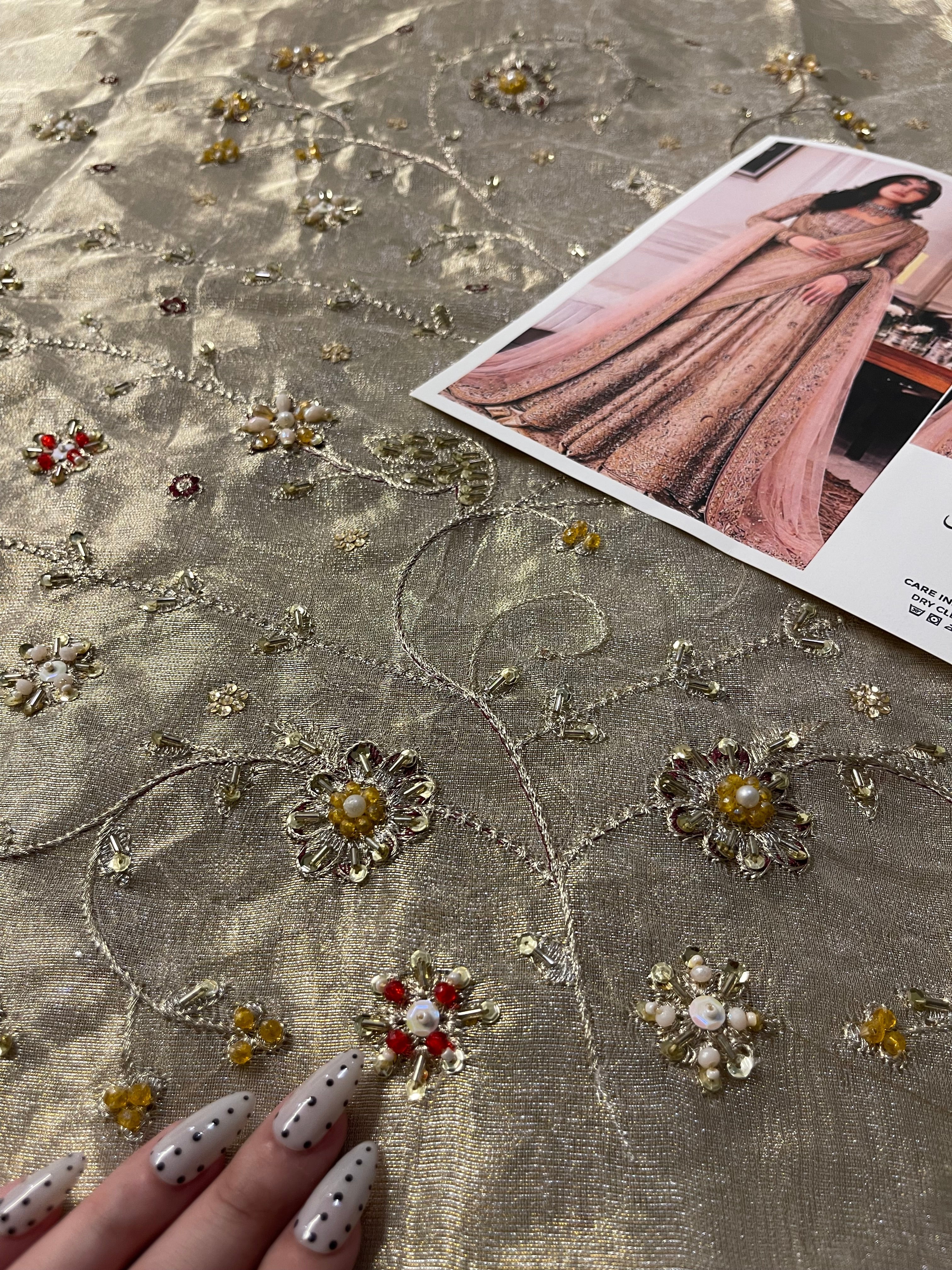 Haris Shakeel - Sahar Blues (with 2 duppatas) Ayla's Atelier