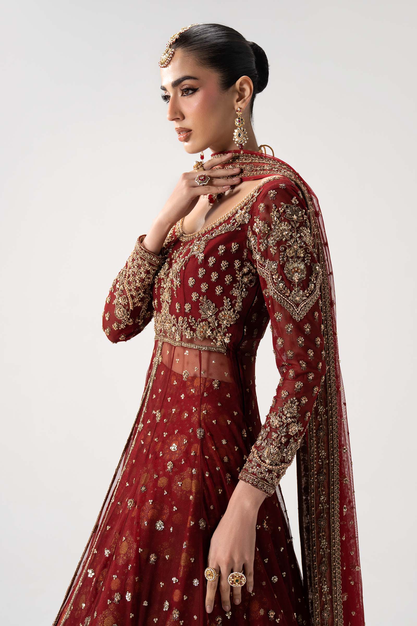 Maria.B Retro Shadmani Couture - Bazif Ayla's Atelier