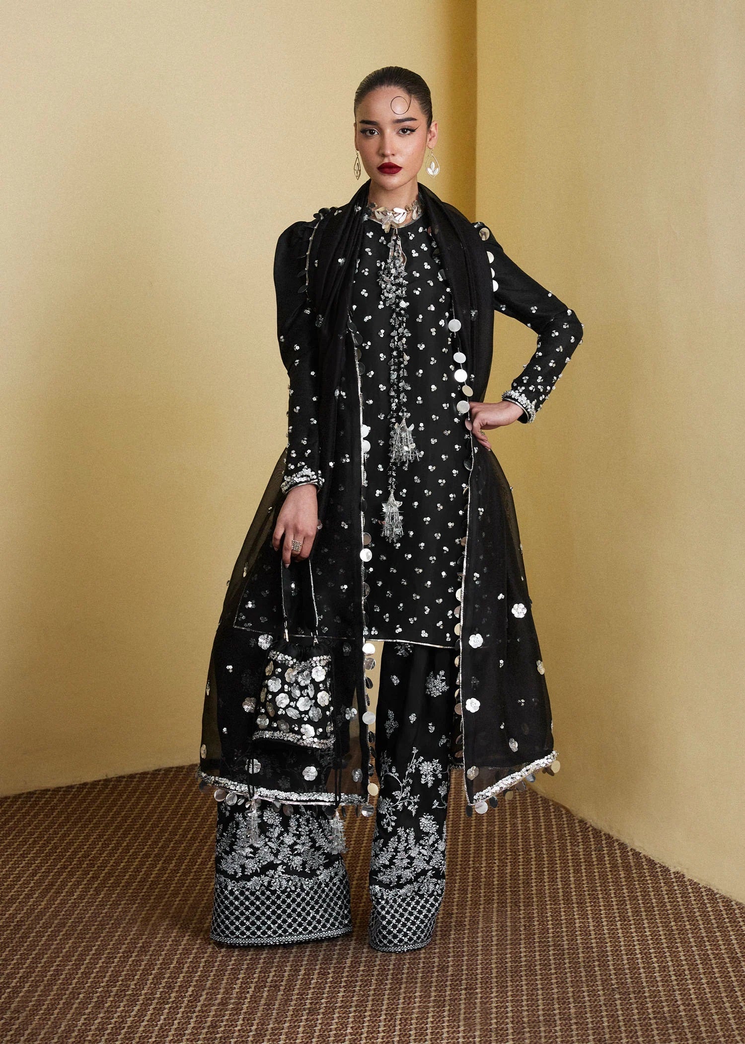 Hussain Rehar Elegant Luxury Raw Silk Unstitched 3 Piece Collection Kiara Pehnawa
