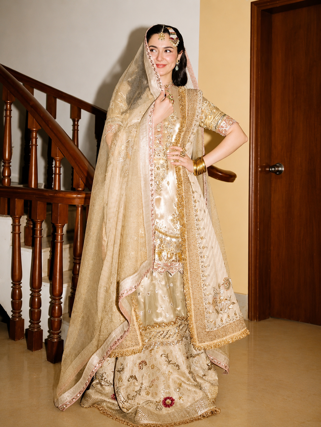 Fiaza Samee Hania Aamir | Luxury Double Zari Formal Dress Ayla's Atelier