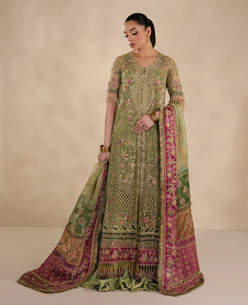Republic Womenswear Lilianne Wedding Unstitched (Éliane) Royal Embroidery