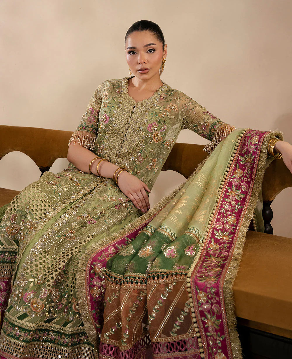 Republic Womenswear Lilianne Wedding Unstitched (Éliane) Royal Embroidery