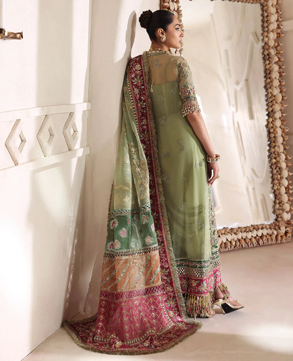 Republic Womenswear Lilianne Wedding Unstitched (Éliane) Royal Embroidery
