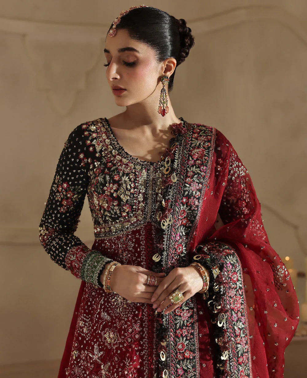 Republic Womenswear Lilianne Wedding Unstitched (Lucienne) Royal Embroidery