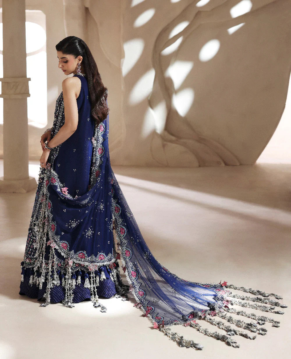 Republic Womenswear Lilianne Wedding Unstitched (Clarisse) Royal Embroidery