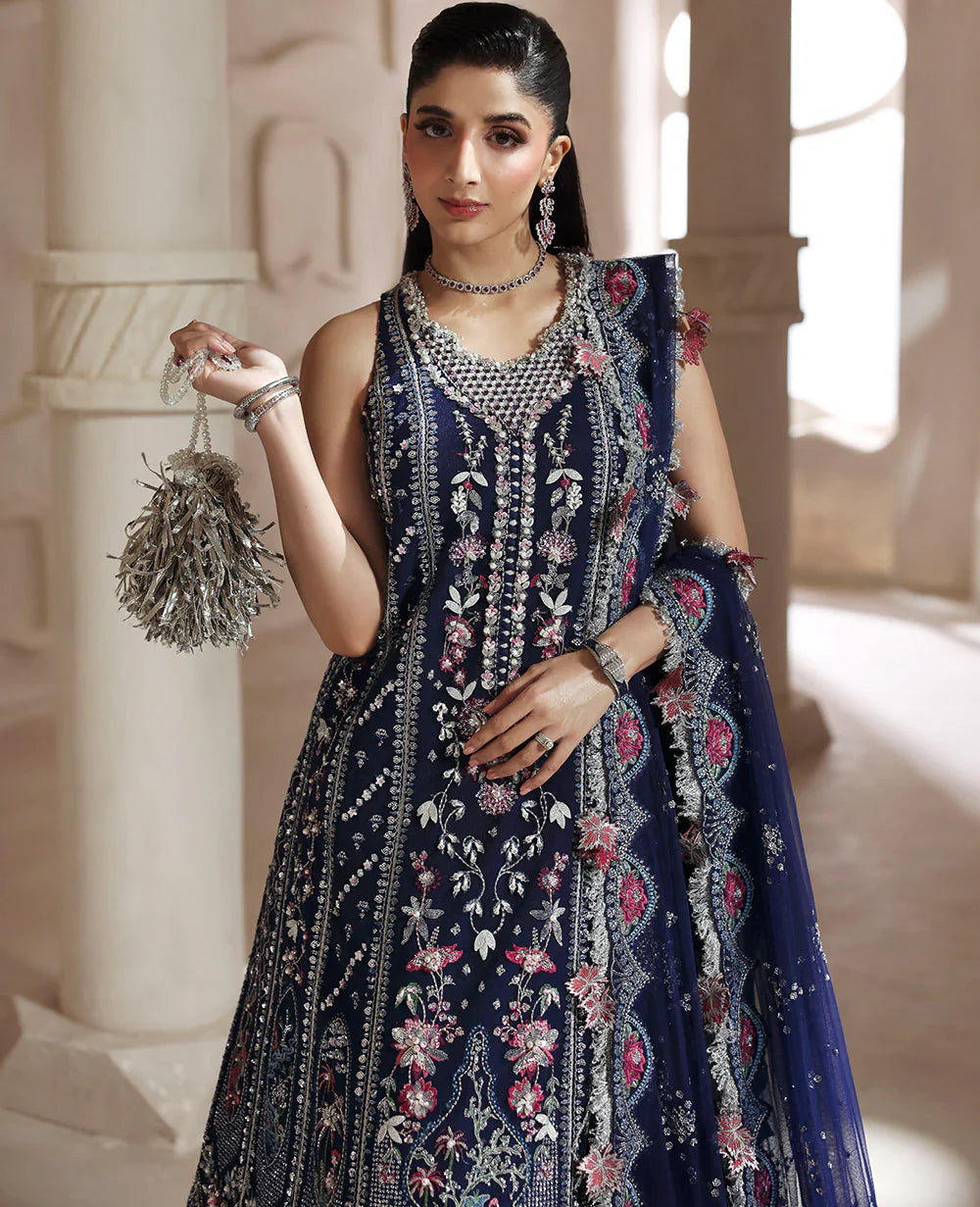 Republic Womenswear Lilianne Wedding Unstitched (Clarisse) Royal Embroidery