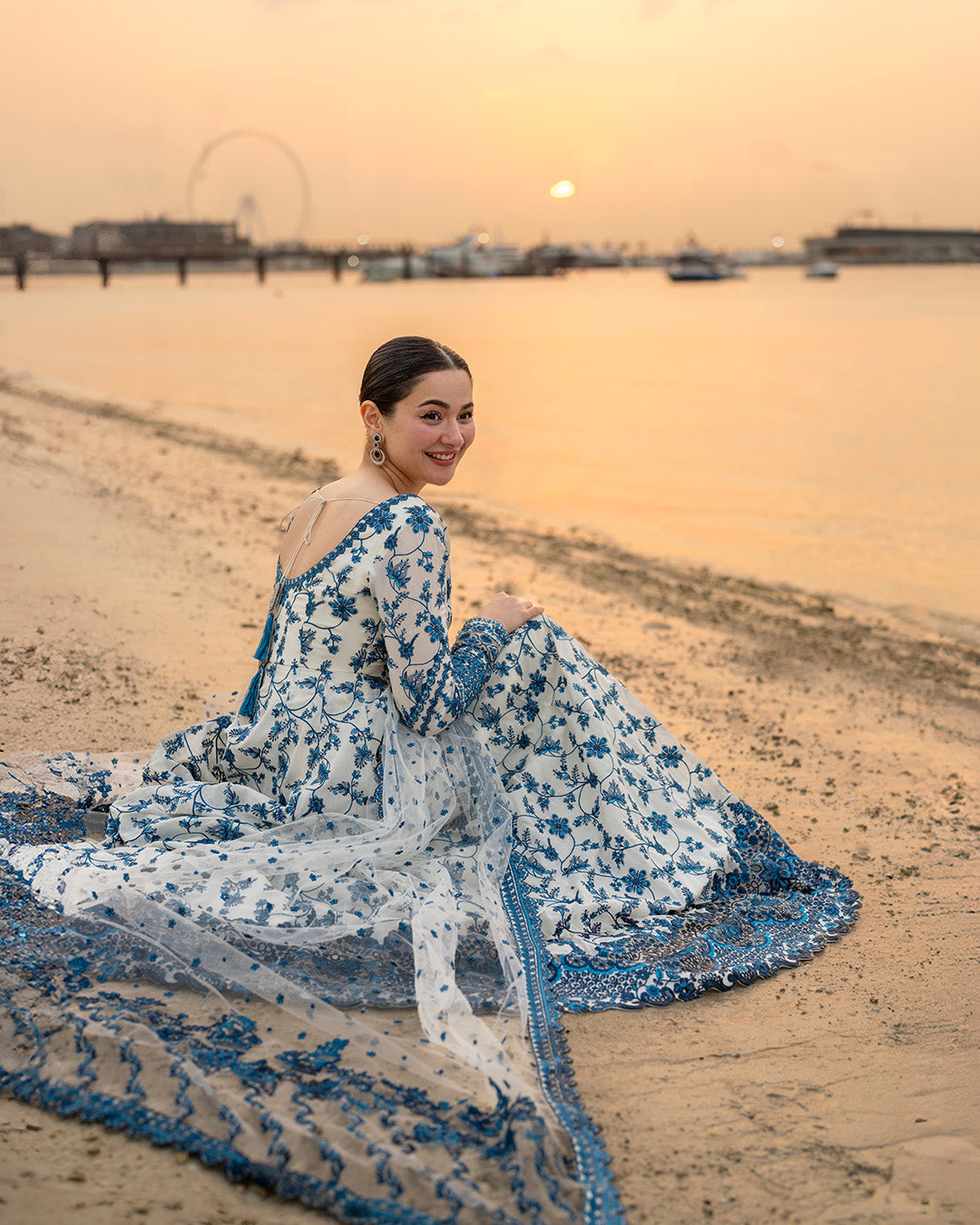 Faiza Saqlain Jehona Premium Lawn Formal Dress Full Look by Ayla's Atelier