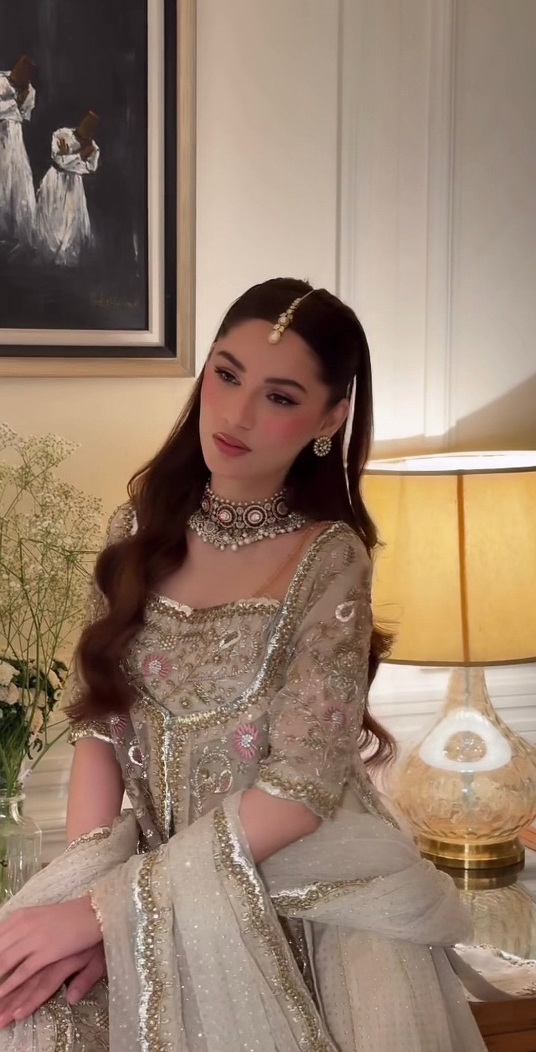 Haris Shakeel - Aleena Khan (Champagne Onion Pink Colour Customised) Ayla's Atelier