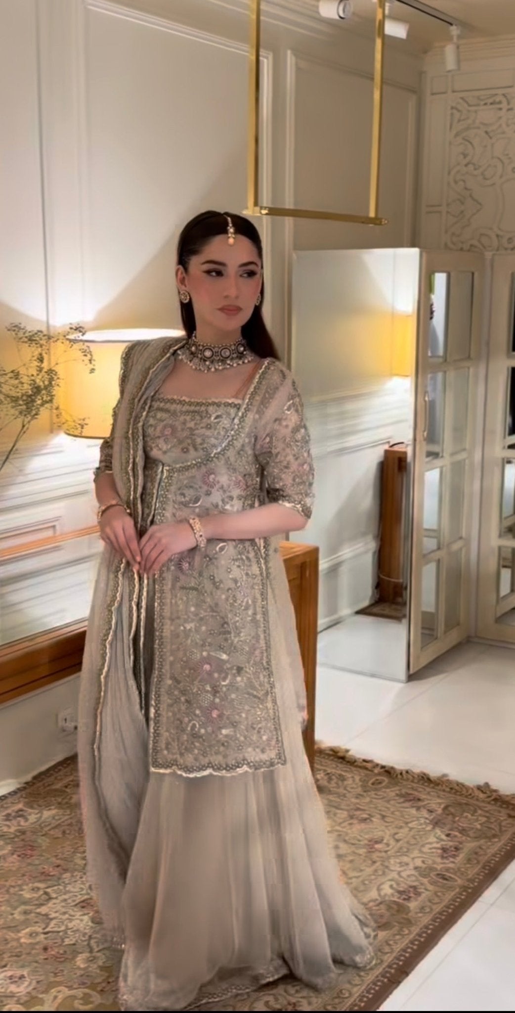 Haris Shakeel - Aleena Khan (Champagne Onion Pink Colour Customised) Ayla's Atelier