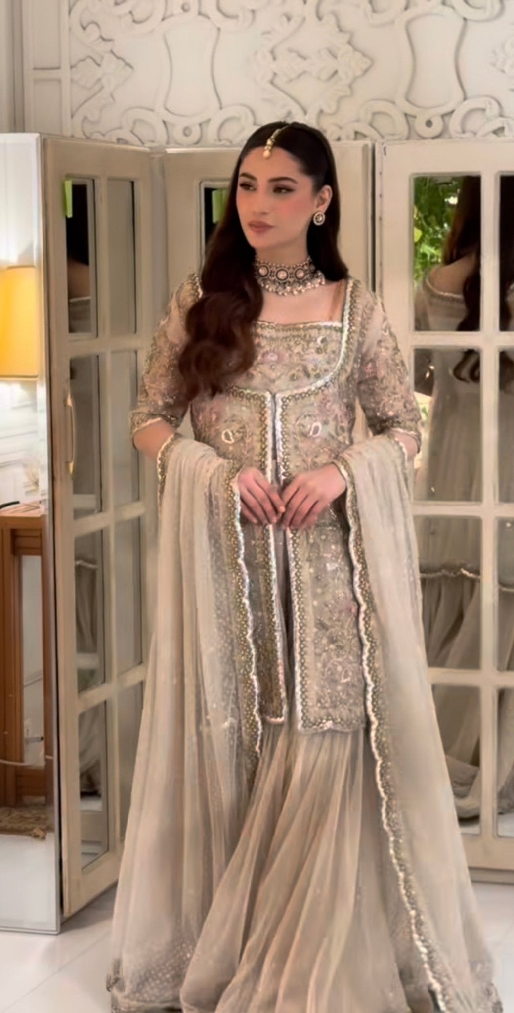 Haris Shakeel - Aleena Khan (Champagne Onion Pink Colour Customised) Ayla's Atelier