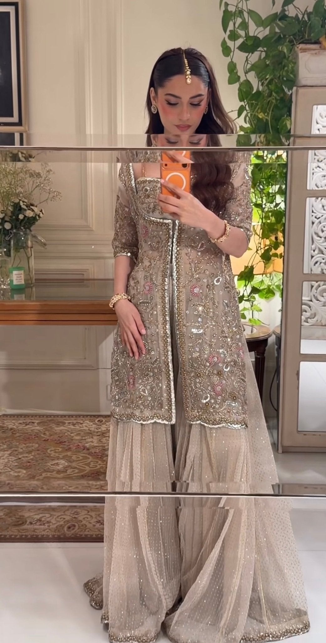 Haris Shakeel - Aleena Khan (Champagne Onion Pink Colour Customised) Ayla's Atelier