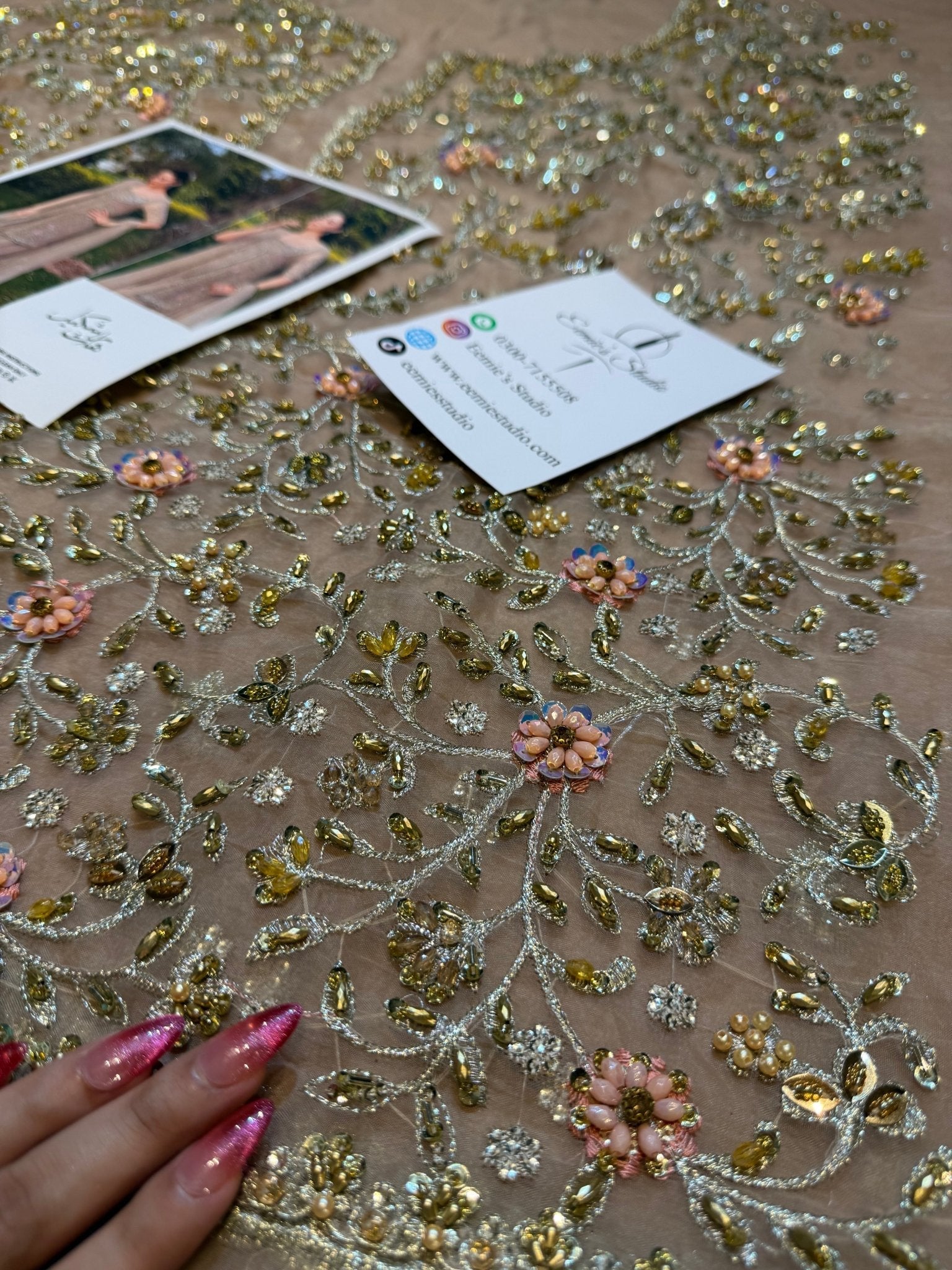 Haris Shakeel - Aleena Khan (Champagne Onion Pink Colour Customised) Ayla's Atelier