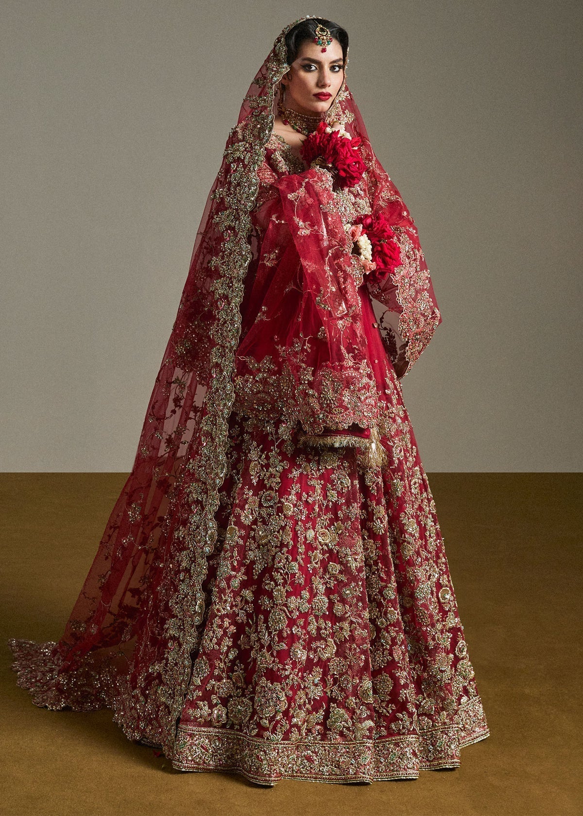 Hussain Rehar Anisha Embroidered Bareeze Net Bodice Detail by Ayla's Atelier