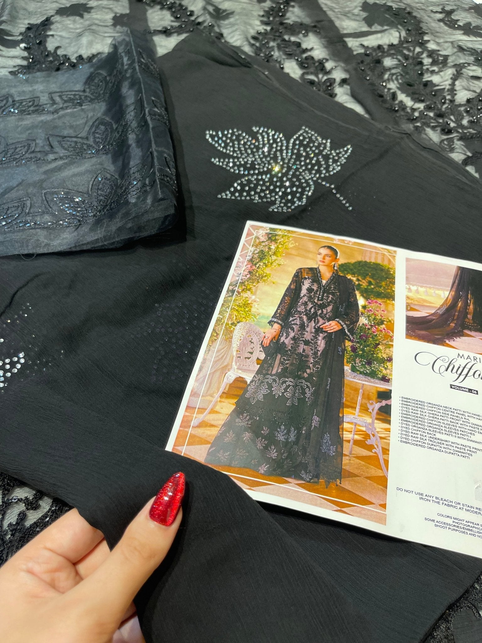 Maria.B Chiffons MPC-26-101-Black Ayla's Atelier