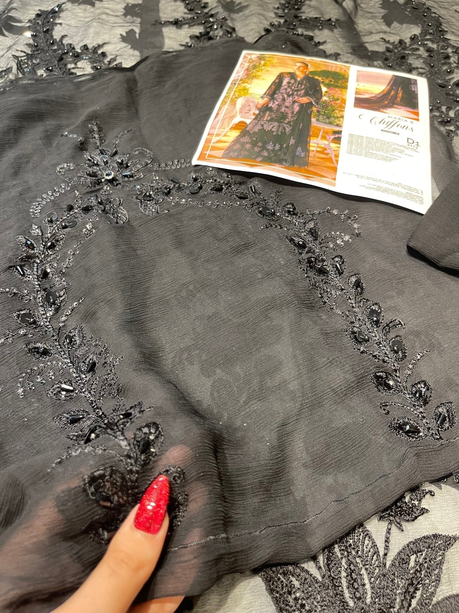 Maria.B Chiffons MPC-26-101-Black Ayla's Atelier