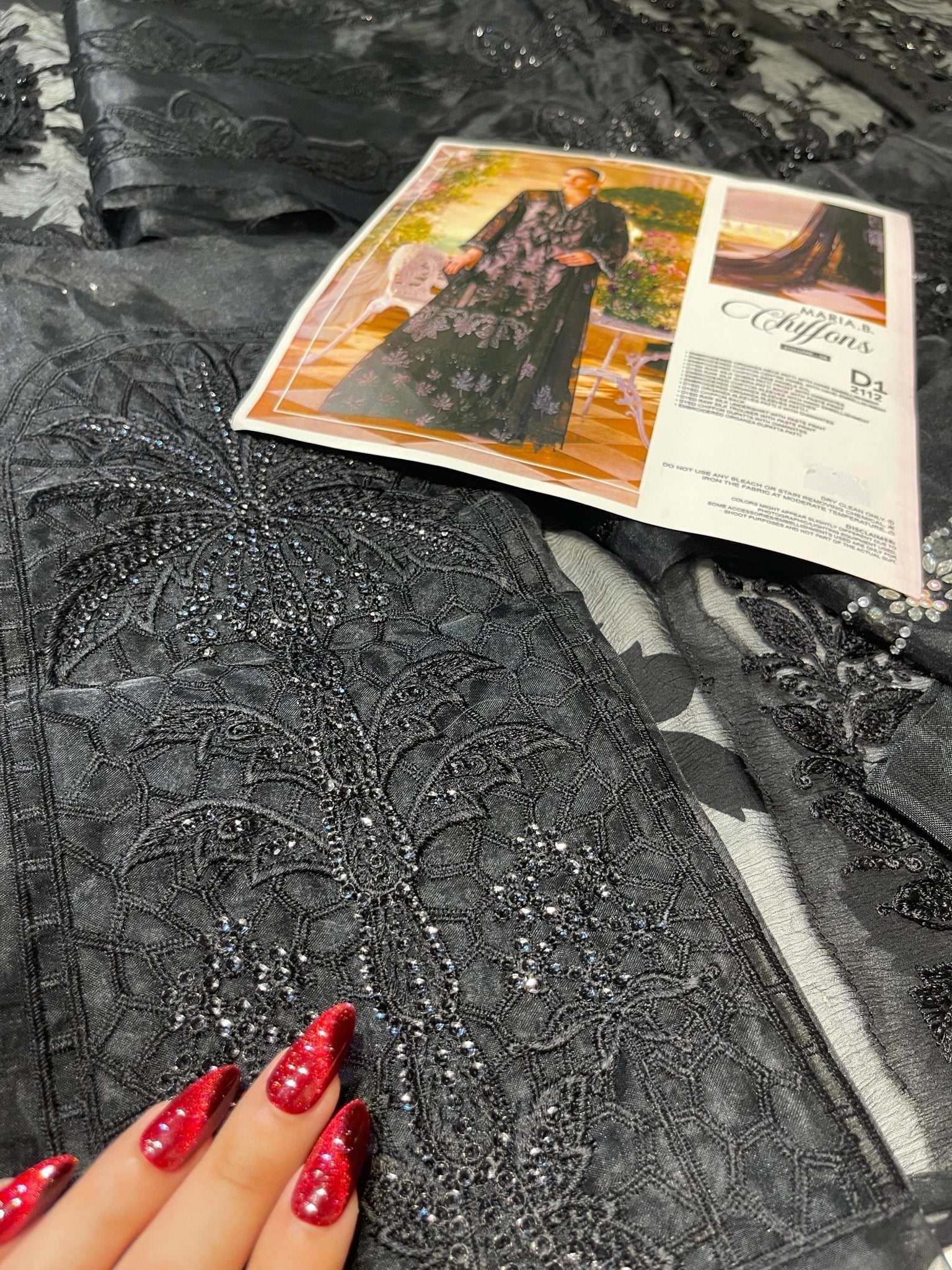 Maria.B Chiffons MPC-26-101-Black Ayla's Atelier