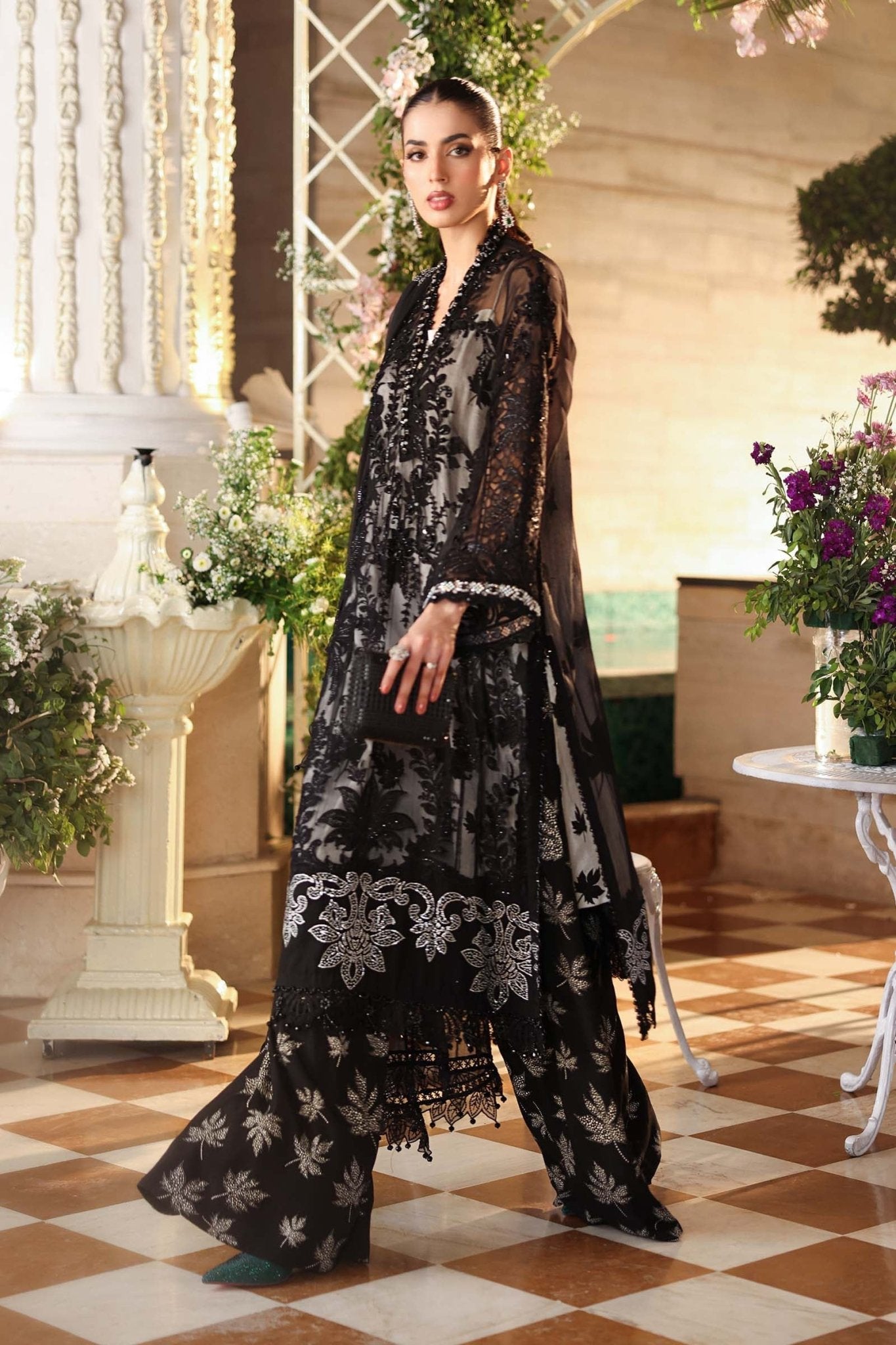 Maria.B Chiffons MPC-26-101-Black Ayla's Atelier