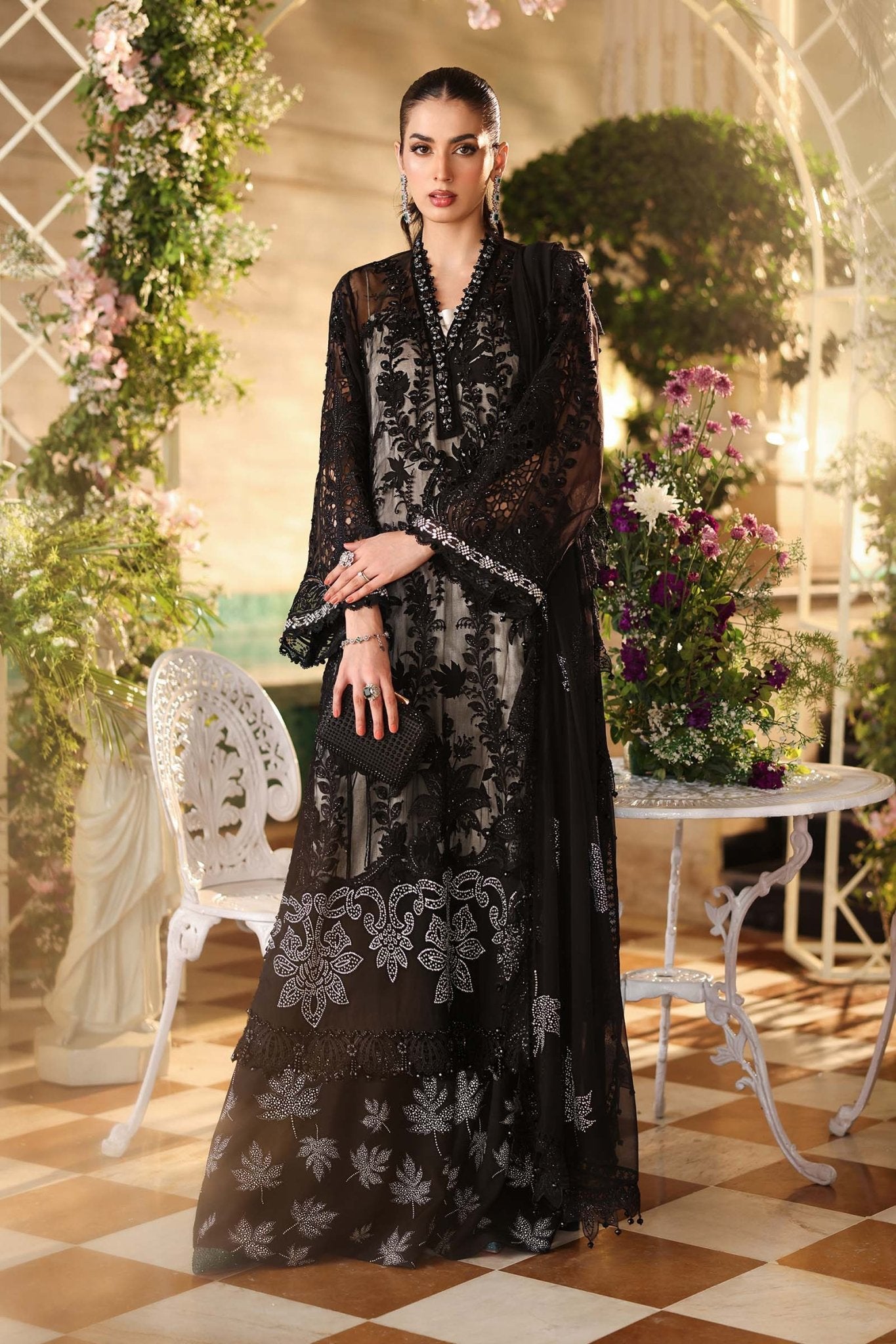 Maria.B Chiffons MPC-26-101-Black Ayla's Atelier