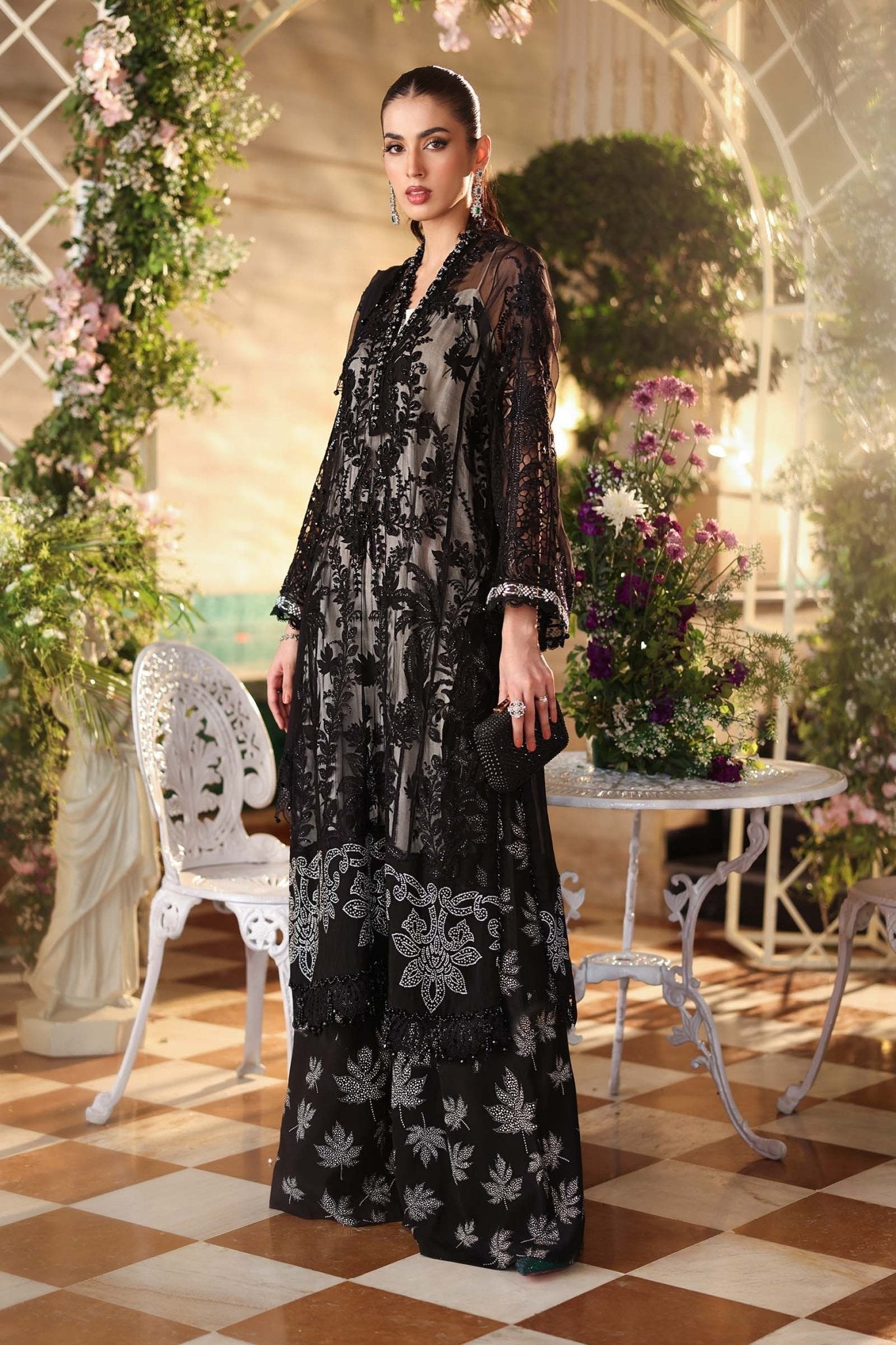 Maria.B Chiffons MPC-26-101-Black Ayla's Atelier