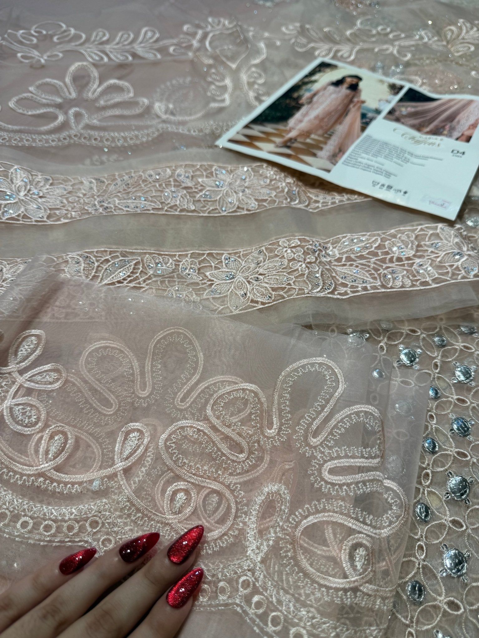 Maria.B Chiffons MPC-26-104-Peach Pink Ayla's Atelier