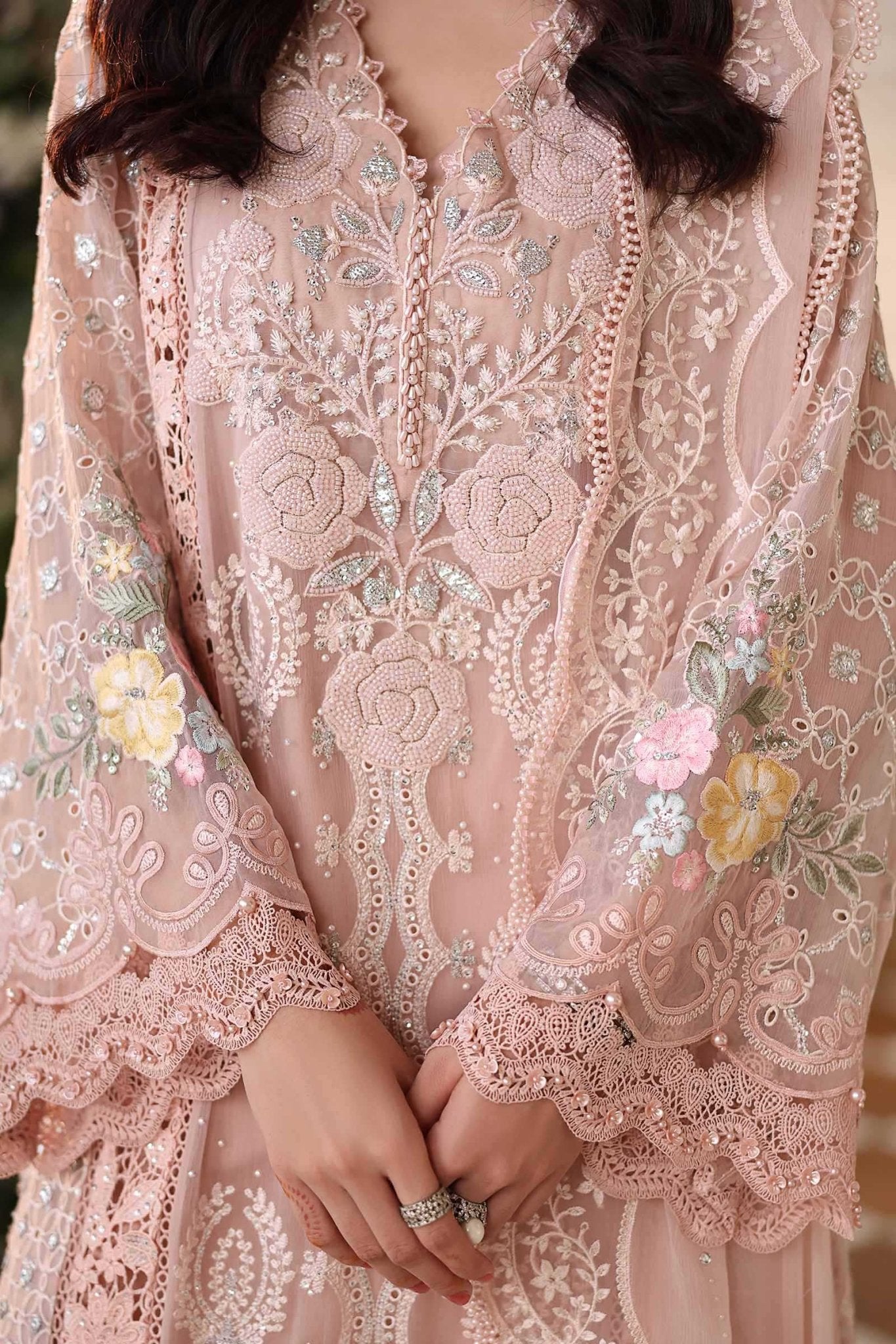 Maria.B Chiffons MPC-26-104-Peach Pink Ayla's Atelier