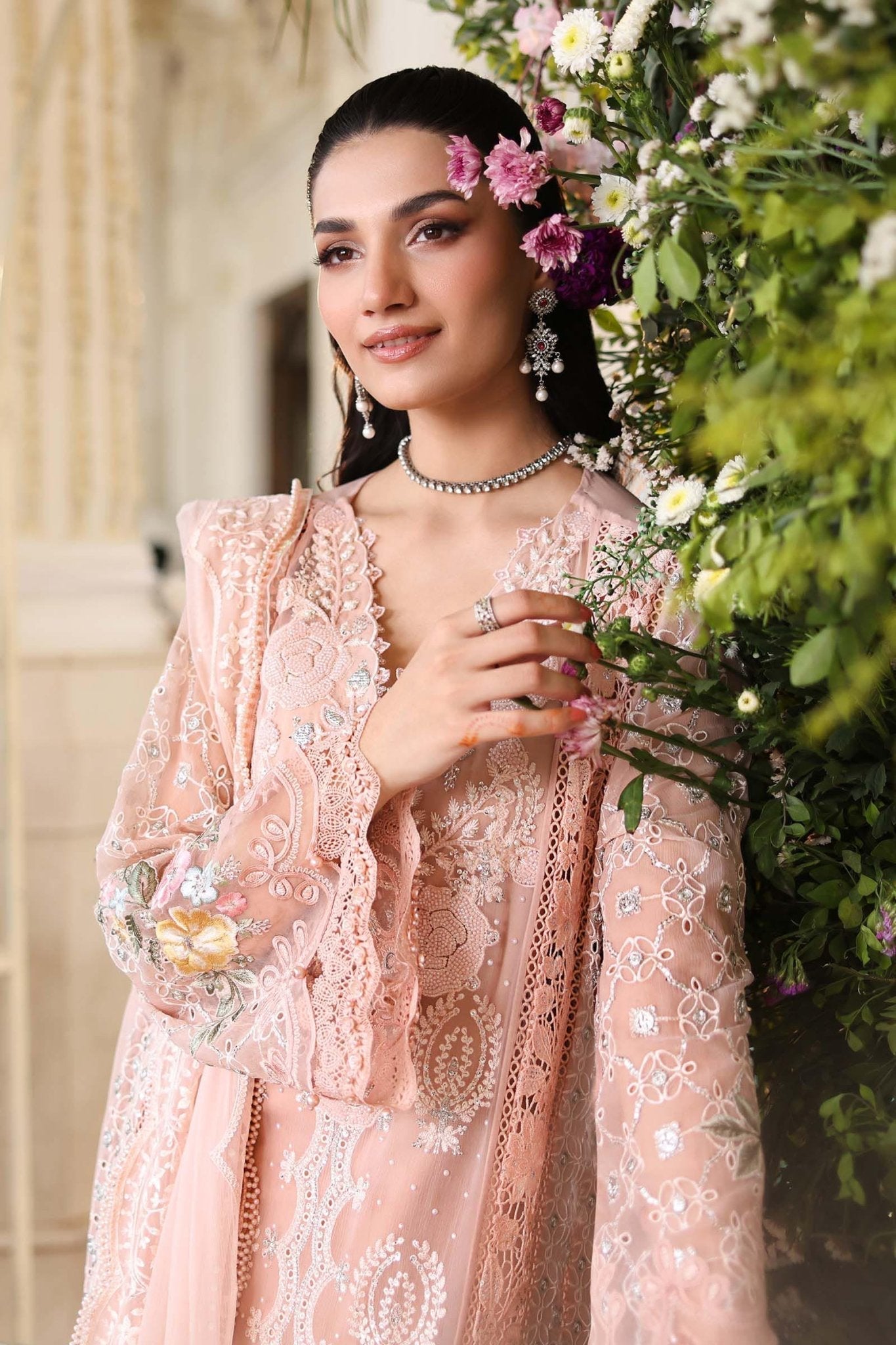 Maria.B Chiffons MPC-26-104-Peach Pink Ayla's Atelier