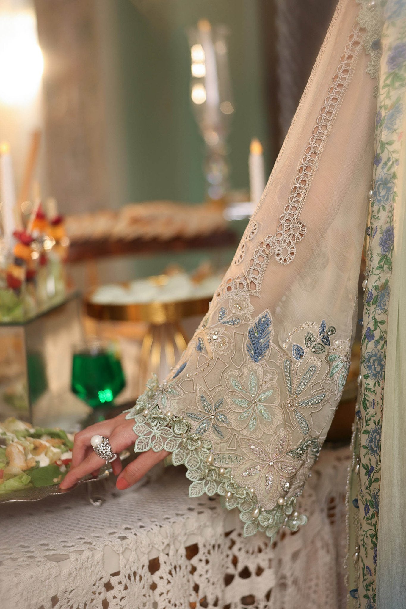 Maria.B Chiffons MPC-26-105-Pistachio Green Ayla's Atelier