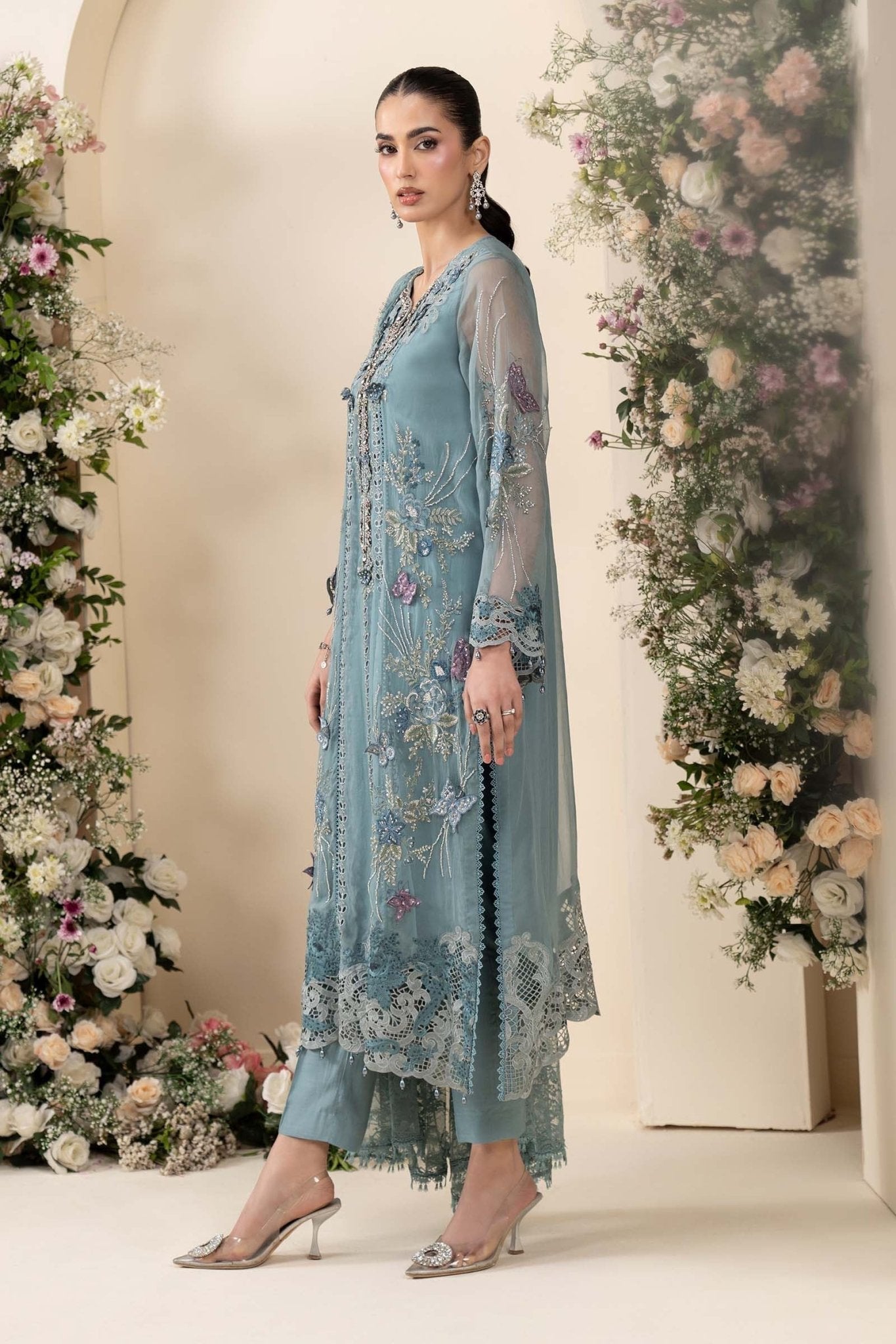 Maria.B Chiffons MPC-26-106-Slate Blue Ayla's Atelier