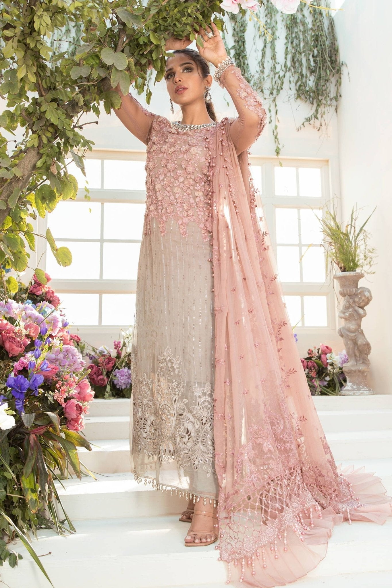 Maria.B Coffee and Ash Pink BD-2101 Ayla's Atelier