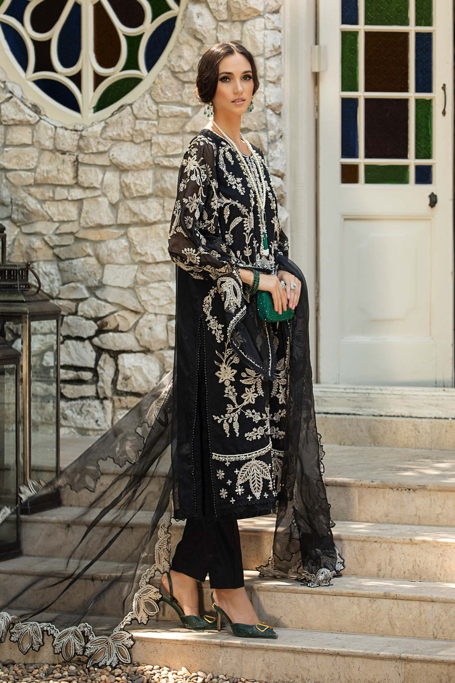 Maria B 3 Piece | SF-EA23-28R1 Ayla's Atelier