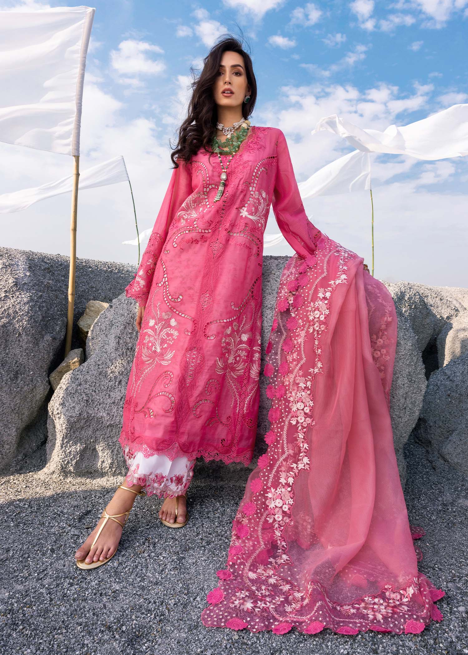 Saira Shakira Luxury Lawn Unstitched 3Pc Suit SAMARA-B Ayla's Atelier