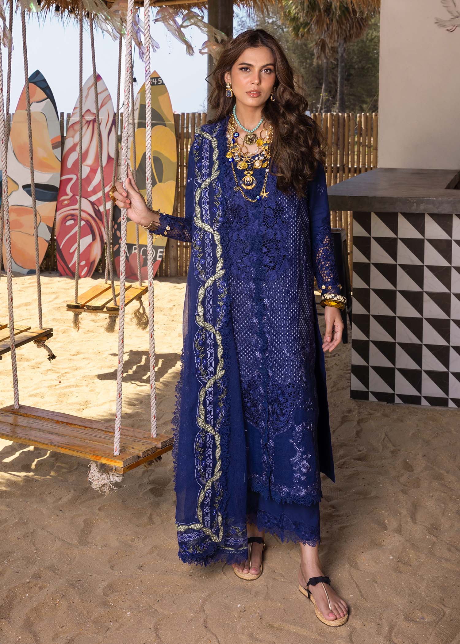 Saira Shakira Luxury Lawn LEYLA-B Ayla's Atelier