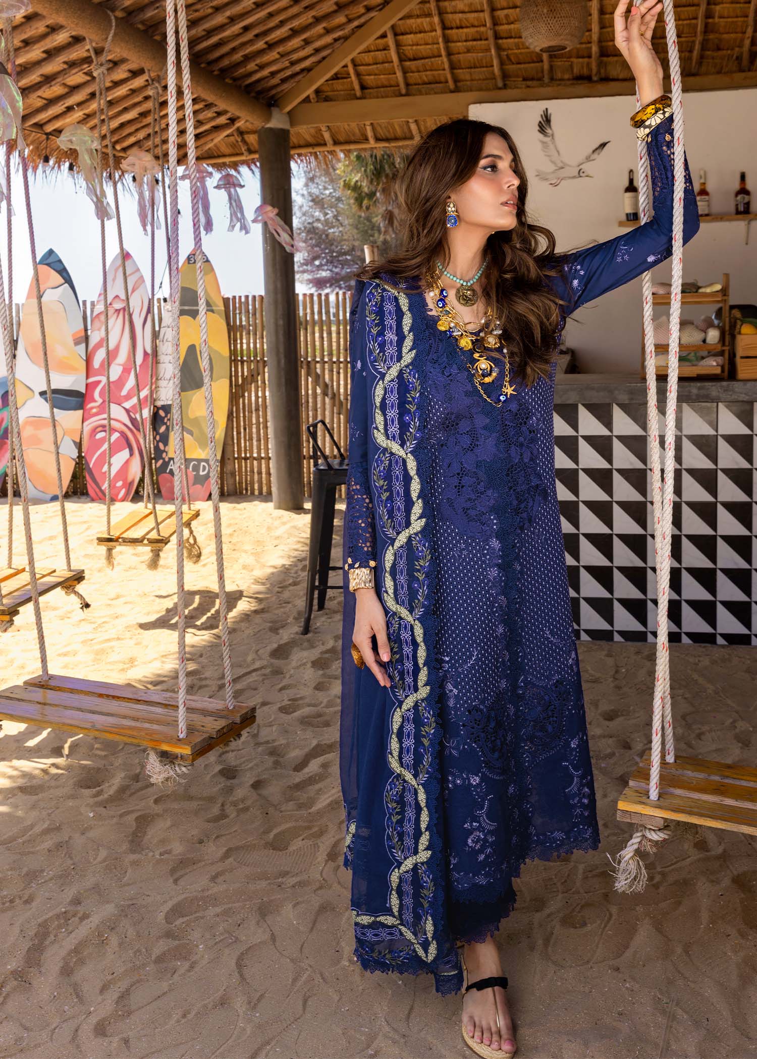 Saira Shakira Luxury Lawn LEYLA-B Ayla's Atelier
