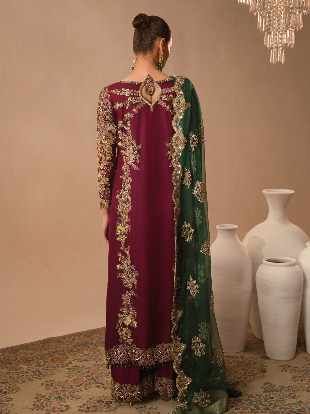 Abeera Usman Burgundy Dusk Ayla's Atelier