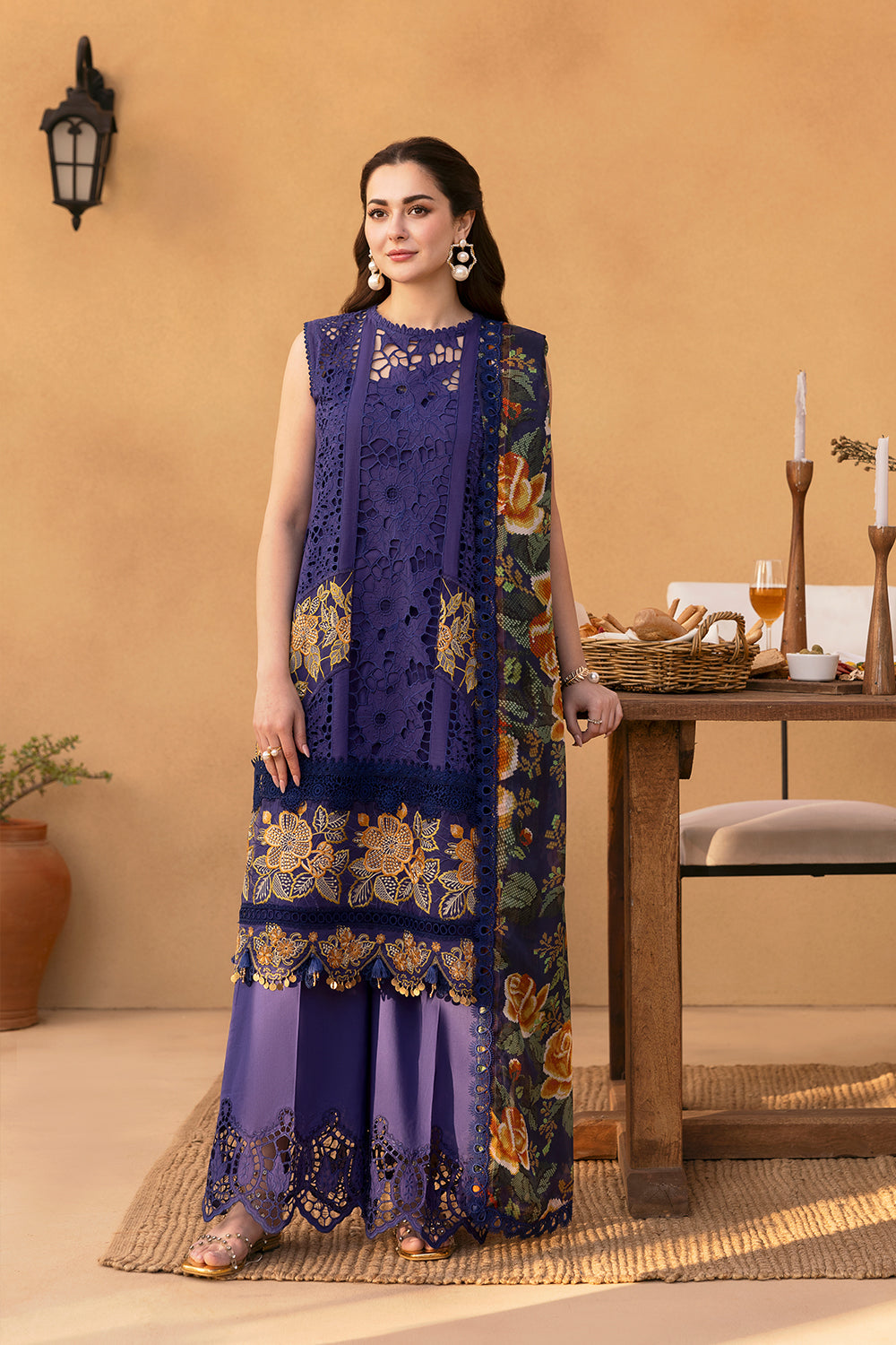 Saira Rizwan Luxury Lawn'25 Ayla's Atelier