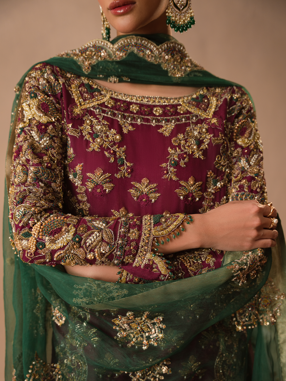 Abeera Usman Burgundy Dusk Ayla's Atelier