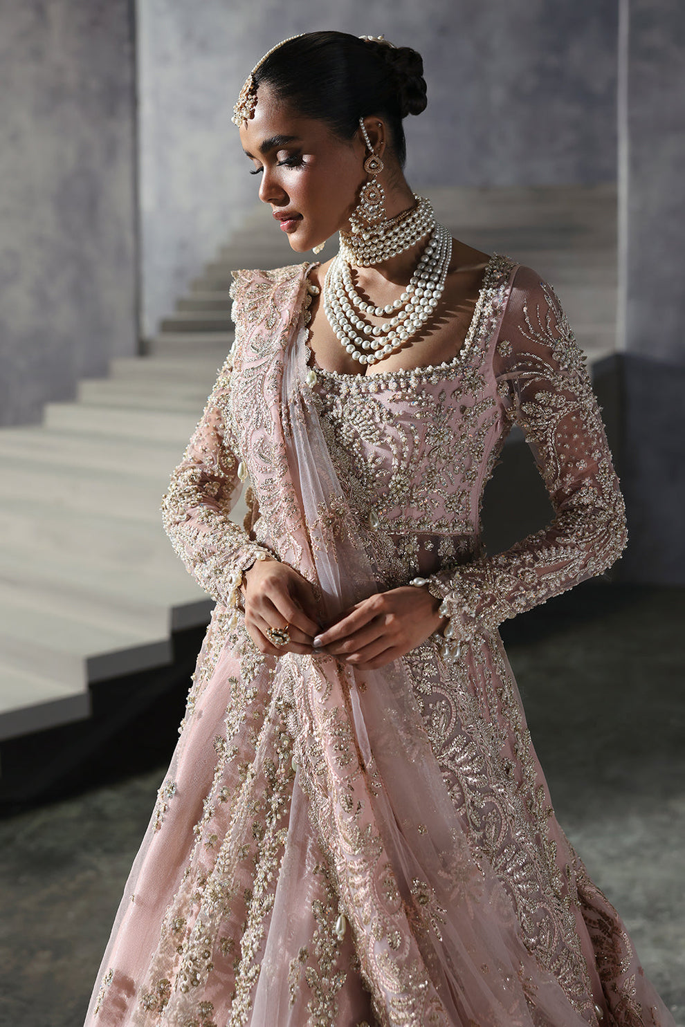 afrozeh pink dress Sofia