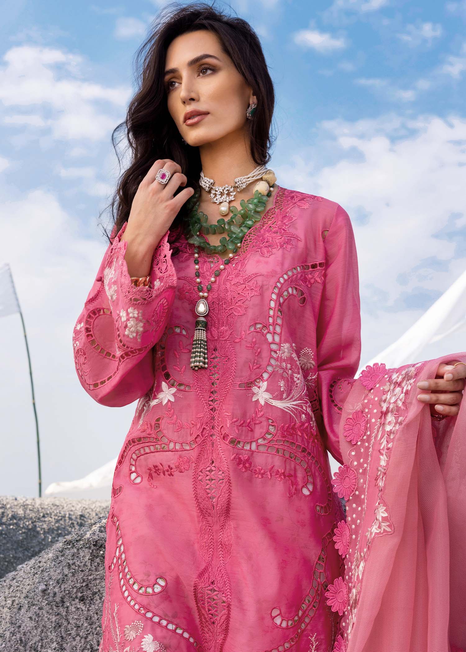 Saira Shakira Luxury Lawn Unstitched 3Pc Suit SAMARA-B Ayla's Atelier