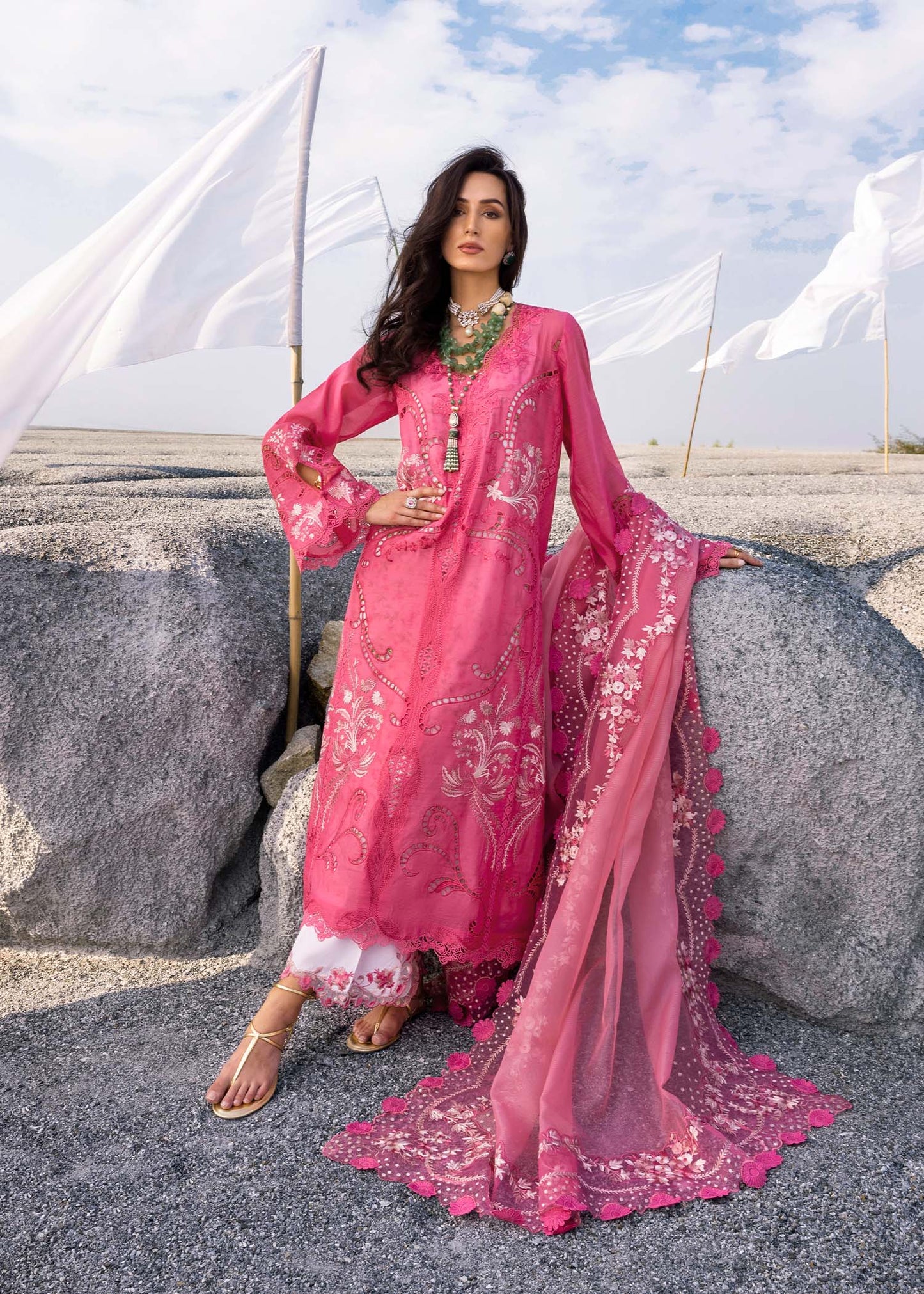 Saira Shakira Luxury Lawn Unstitched 3Pc Suit SAMARA-B Ayla's Atelier