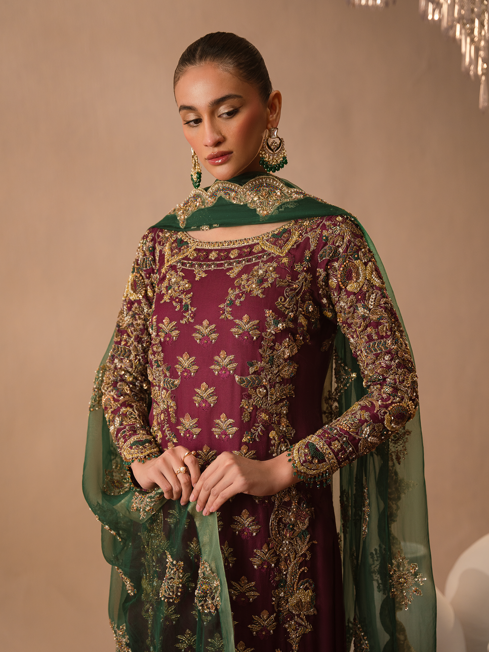 Abeera Usman Burgundy Dusk Ayla's Atelier