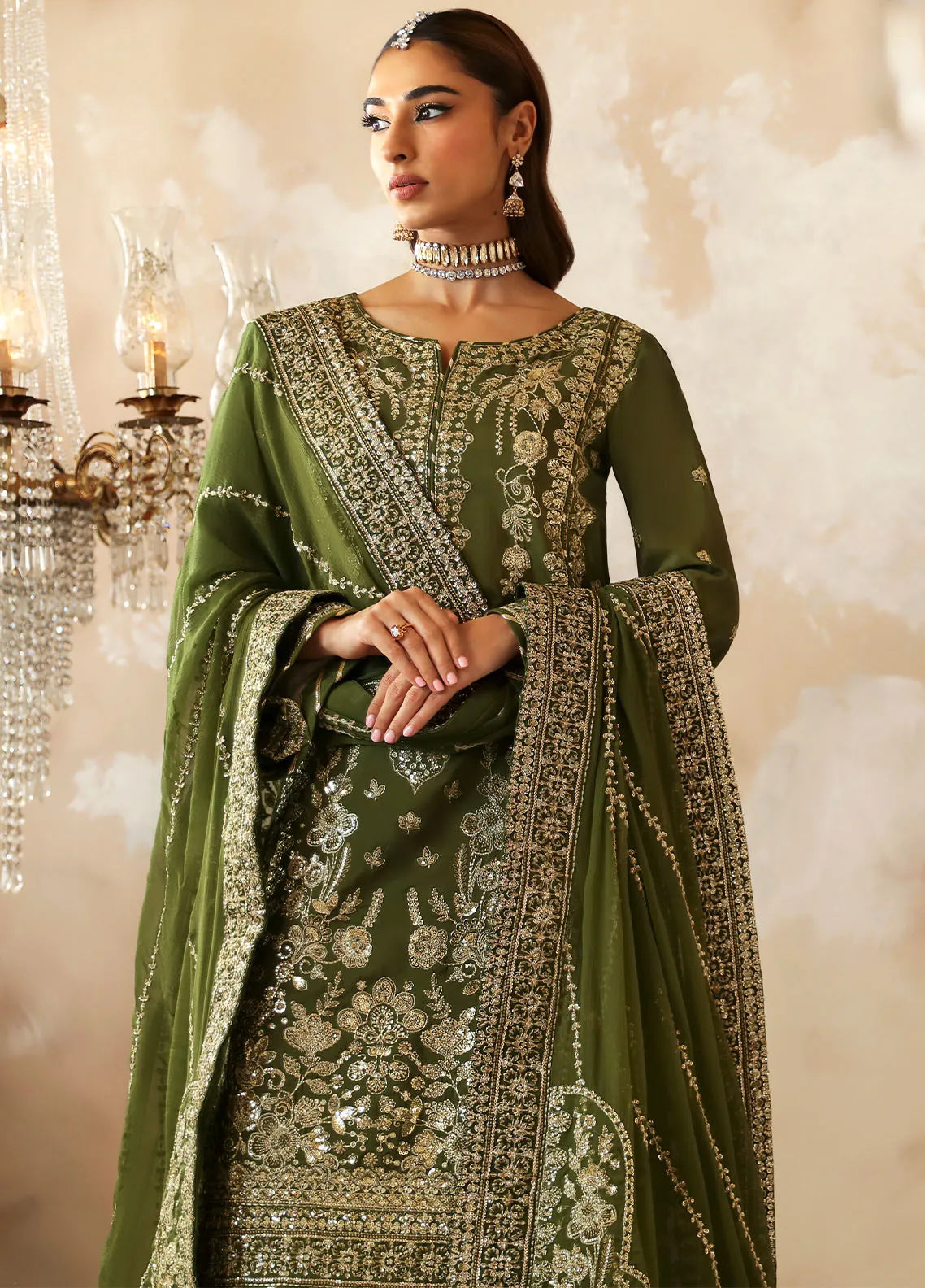 Shehrnaaz By Gulaal Embroidered Silk Suit Unstitched 3 Piece GL24SR GL-SD-24-08 Sohina - Formal Collection sanaullastore