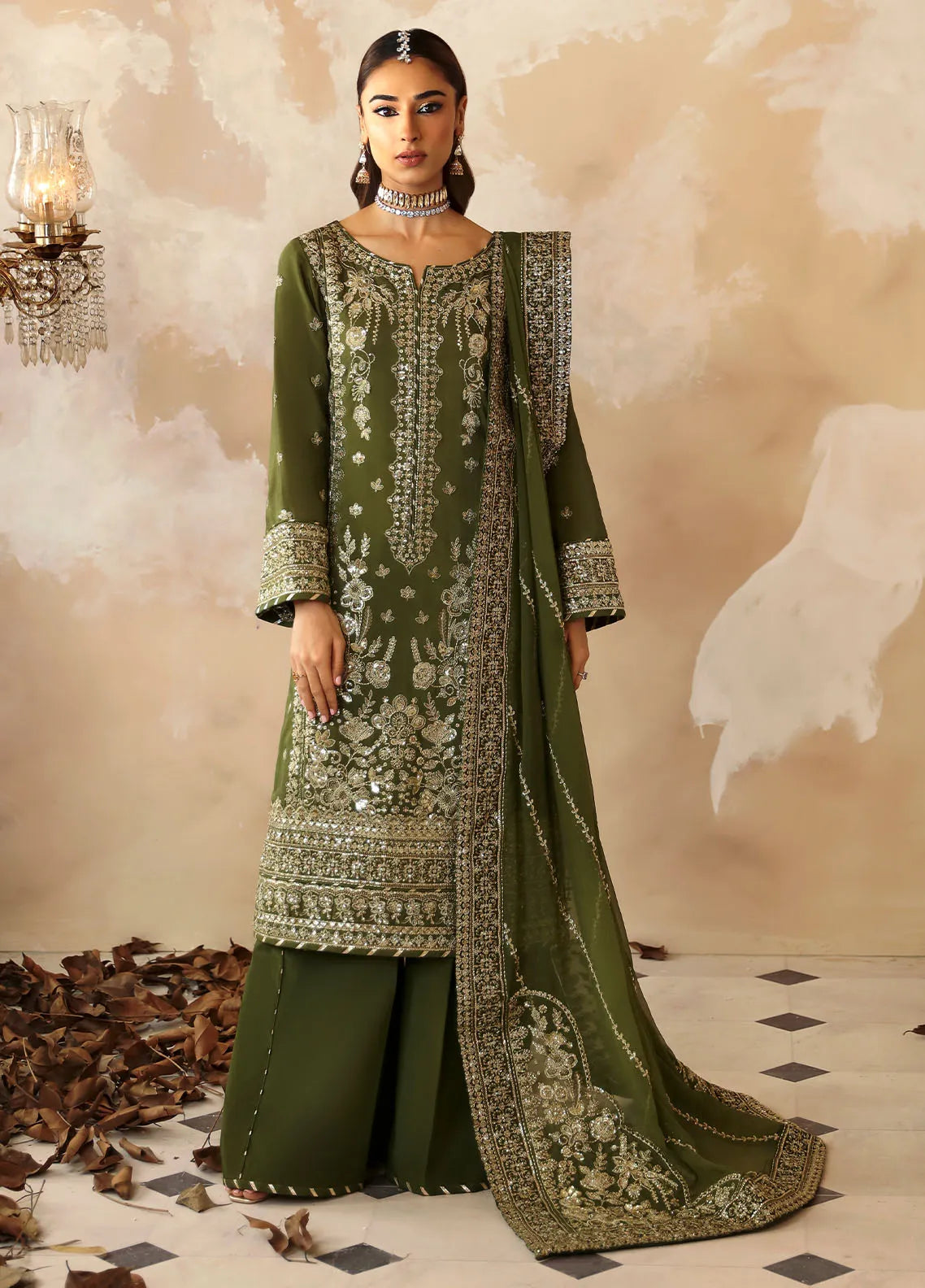 Shehrnaaz By Gulaal Embroidered Silk Suit Unstitched 3 Piece GL24SR GL-SD-24-08 Sohina - Formal Collection sanaullastore