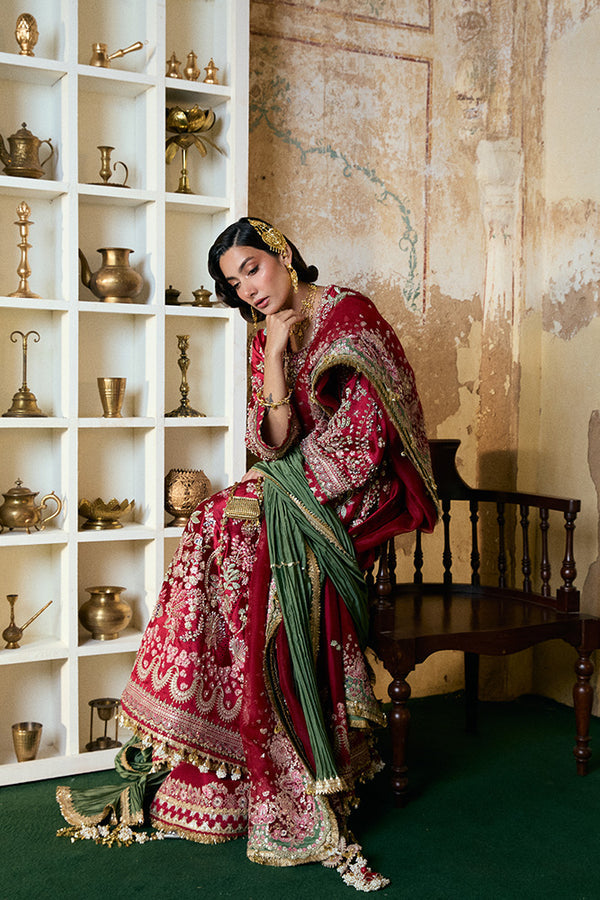 Suffuse Afsanae Luxury Tassels Silk Formal Dress Side View by Ayla's Atelier