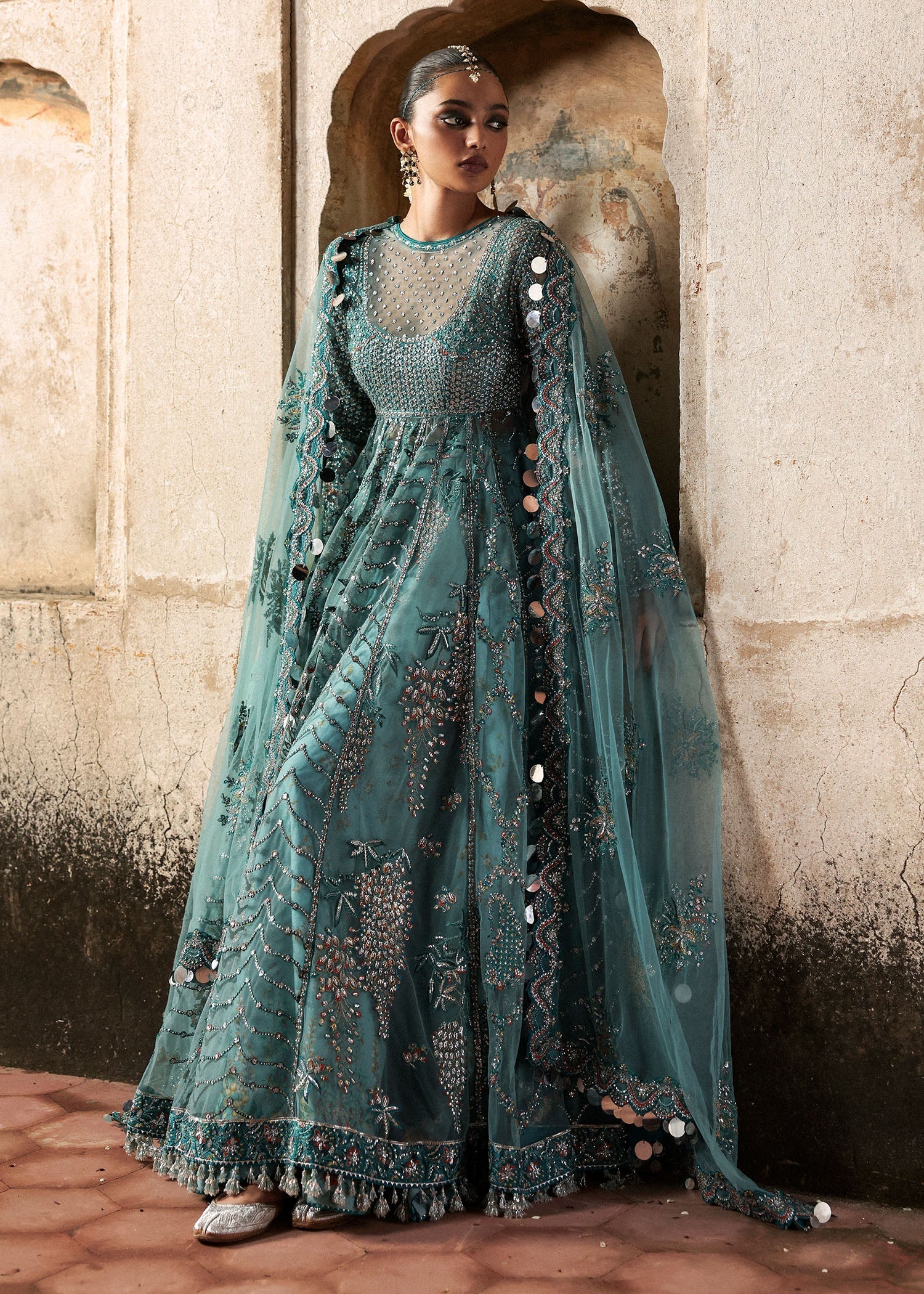 Hussain Rehar Unstitched Festive'25 Nagma Royal Embroidery