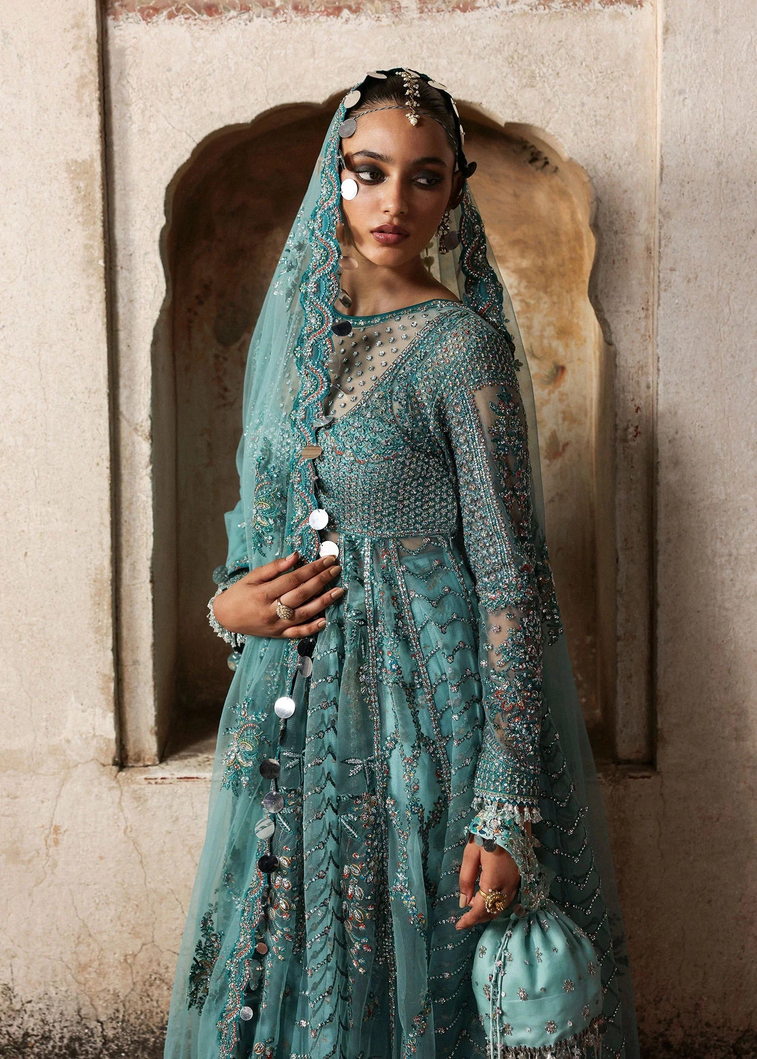 Hussain Rehar Unstitched Festive'25 Nagma Royal Embroidery