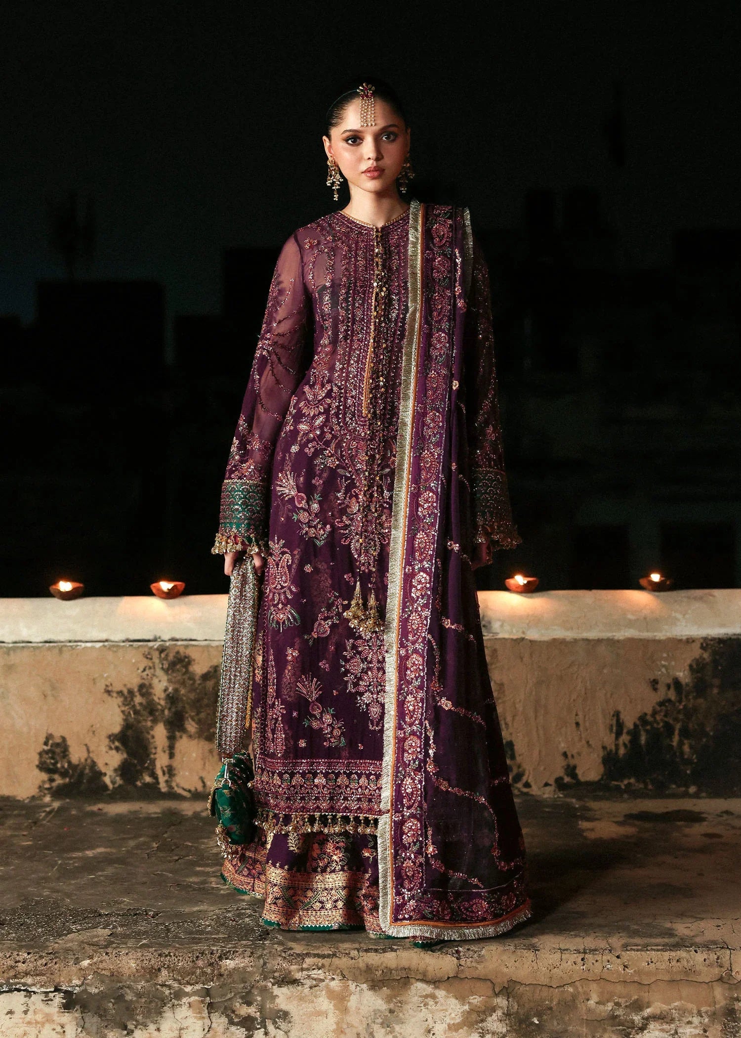 Hussain Rehar Unstitched Festive'25 "Ghazal" Royal Embroidery