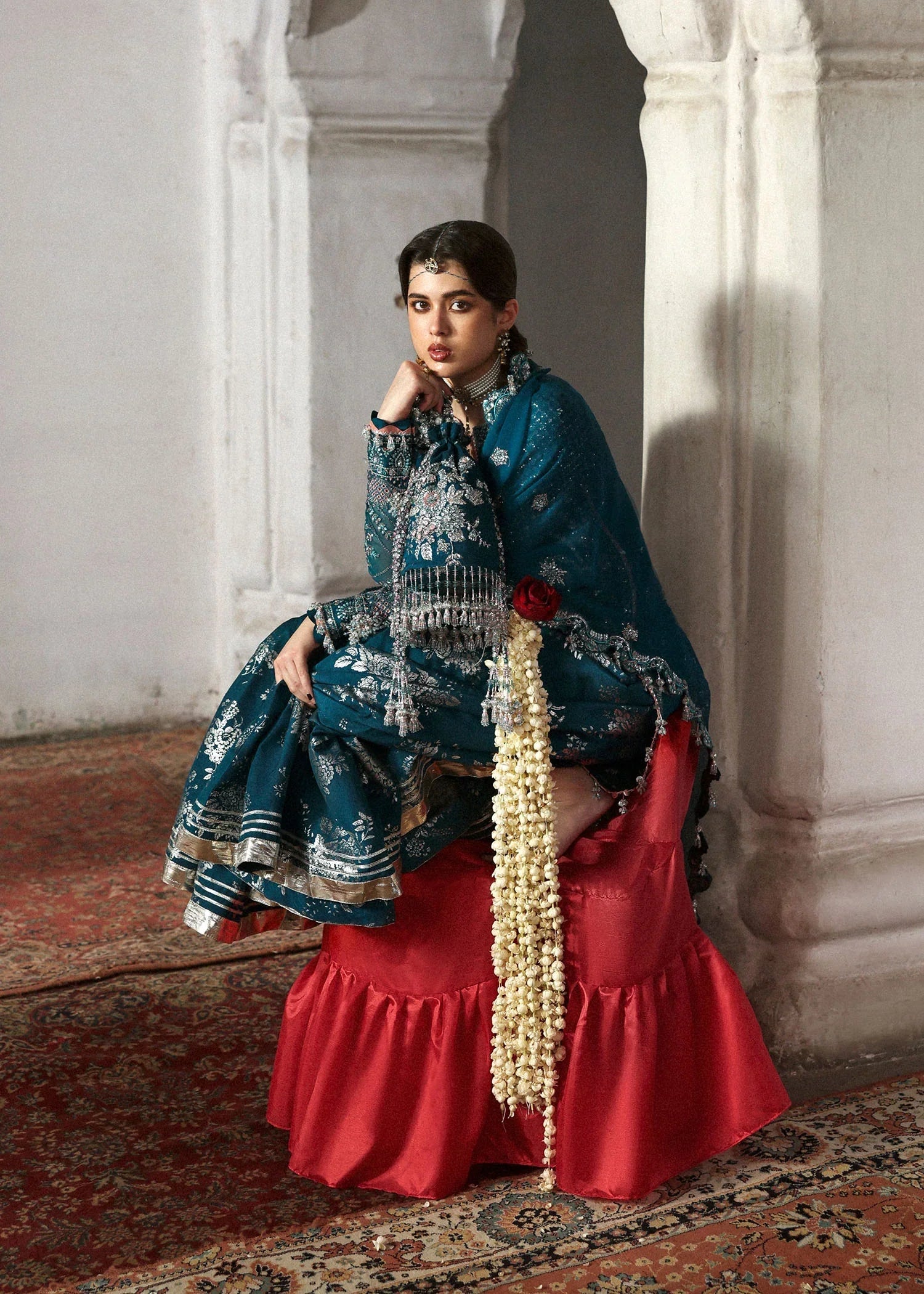 Hussain Rehar Unstitched Festive'25 "Zebunisa" Royal Embroidery