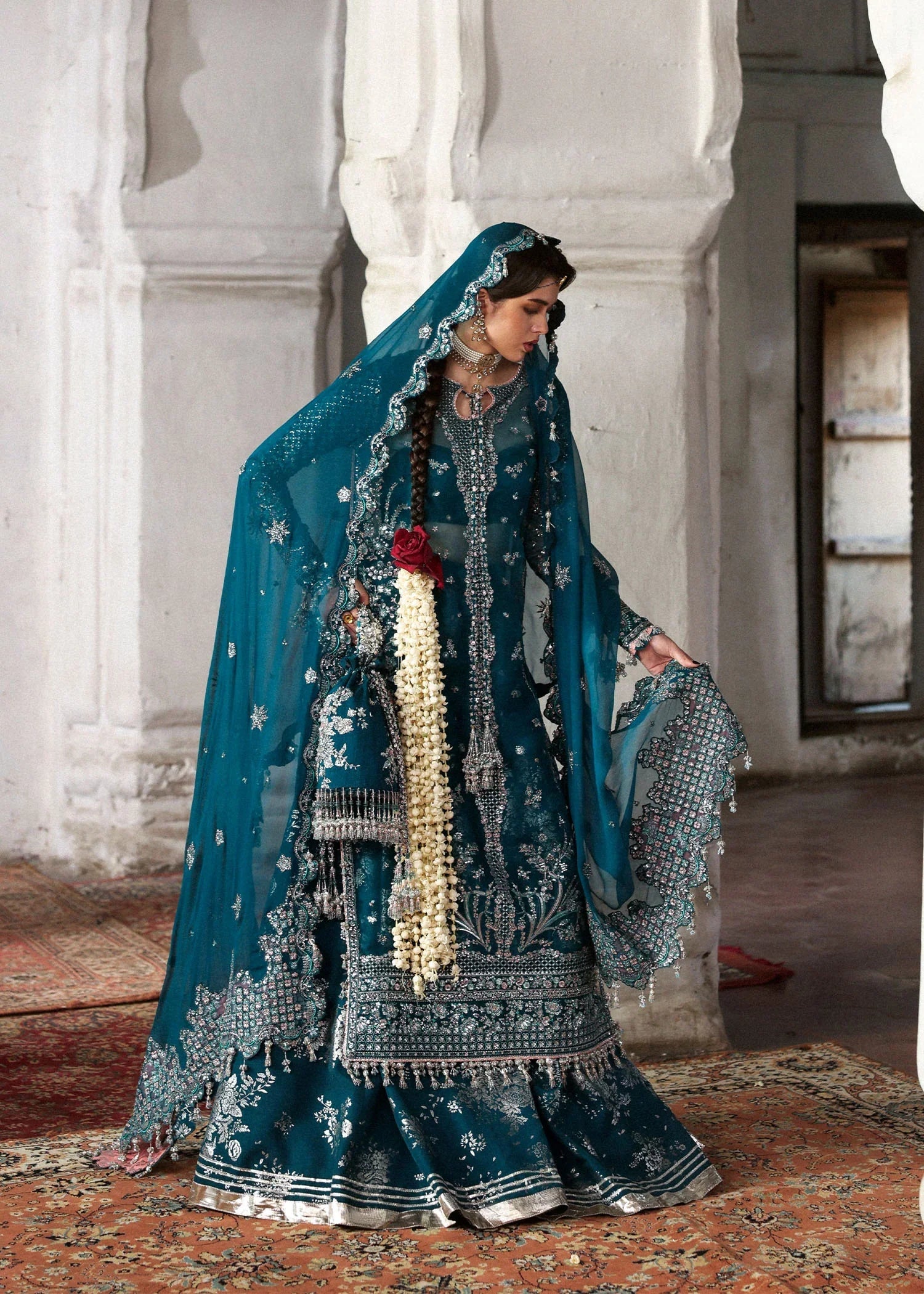 Hussain Rehar Unstitched Festive'25 "Zebunisa" Royal Embroidery