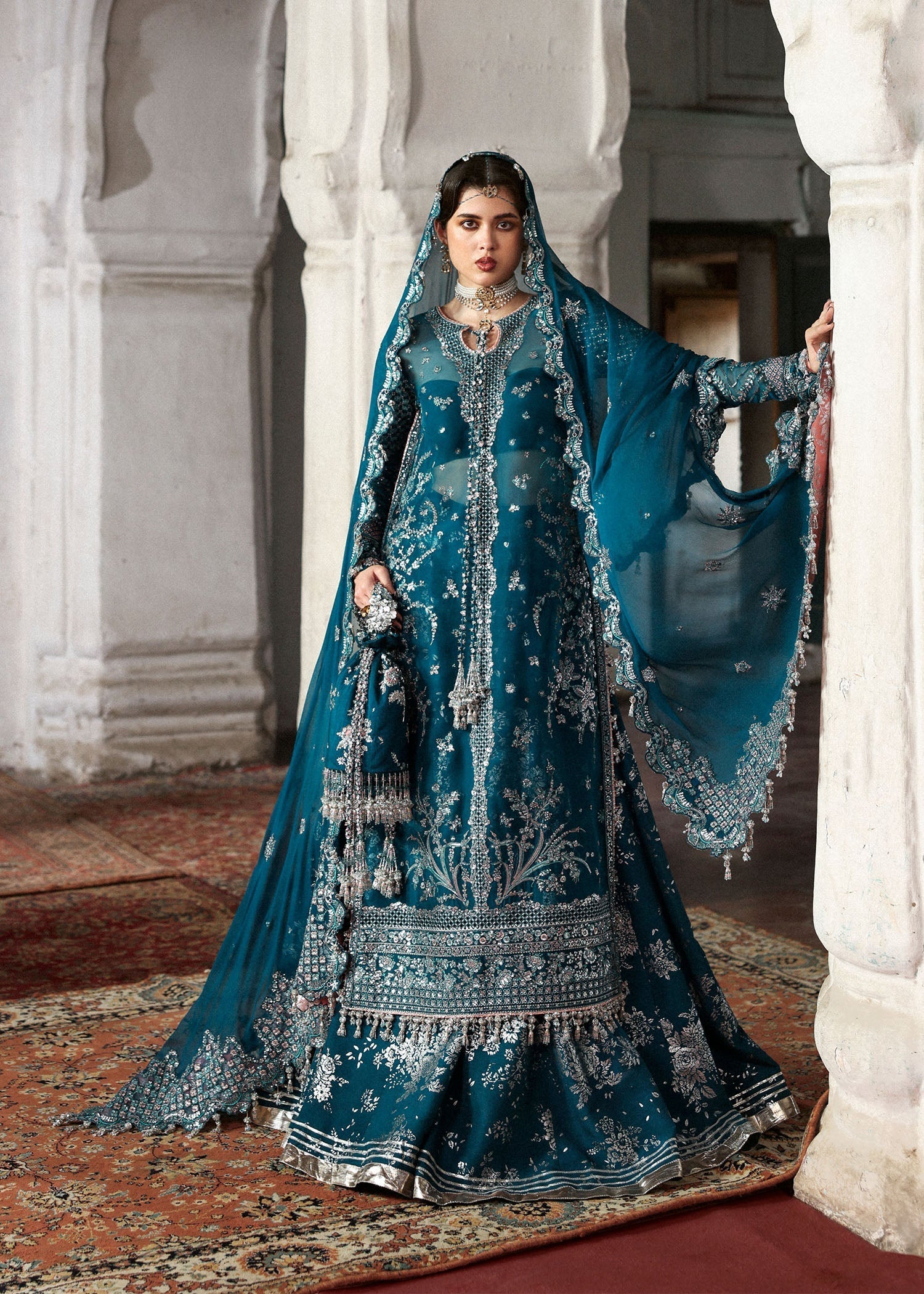 Hussain Rehar Unstitched Festive'25 "Zebunisa" Royal Embroidery